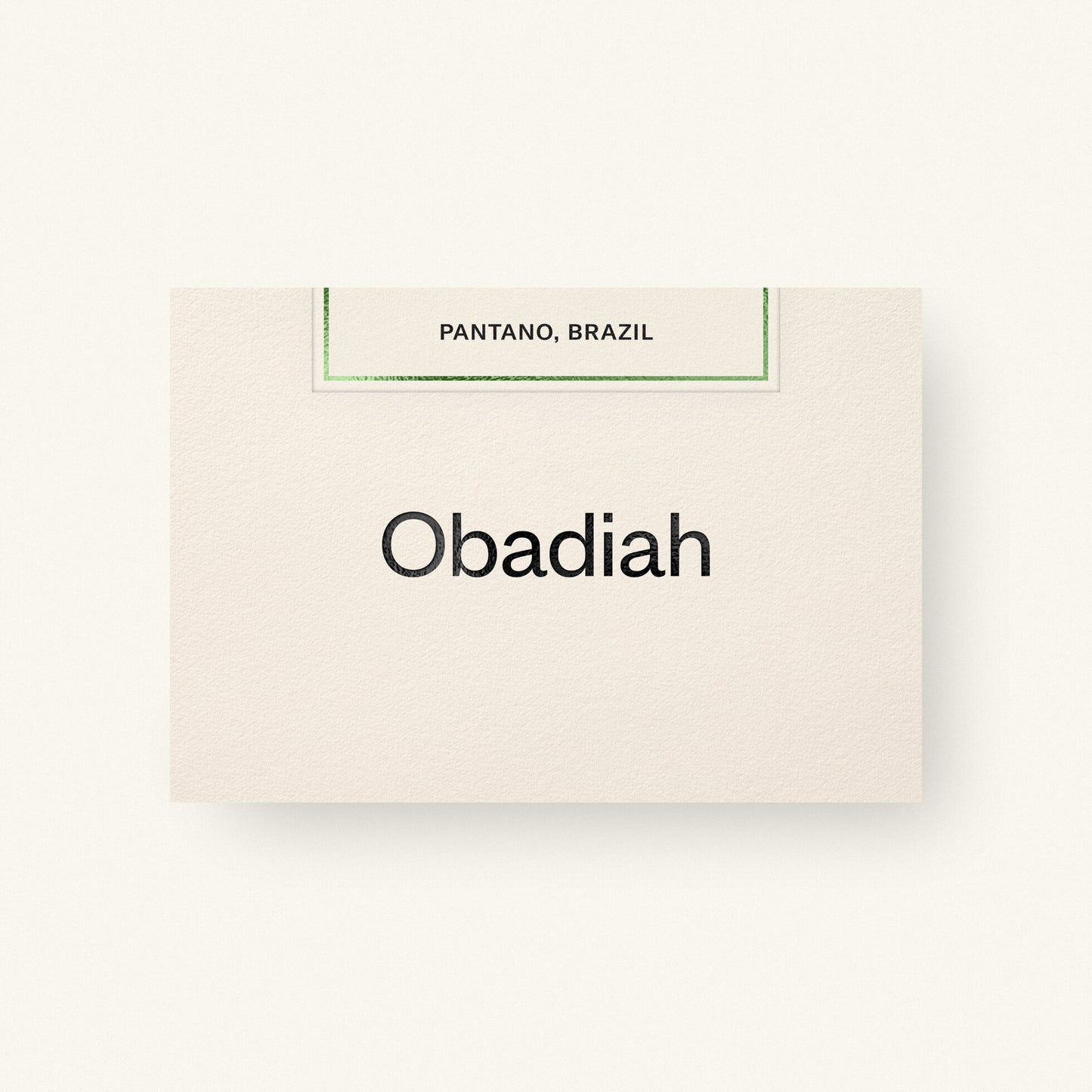 OBADIAH - Pantano