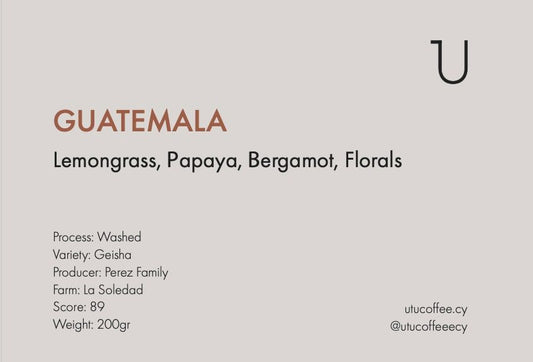 UTU - GUATEMALA El Soledad Geisha